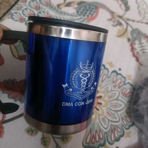 Combo Of 5 New Without Tag Steel Mugs With Lid