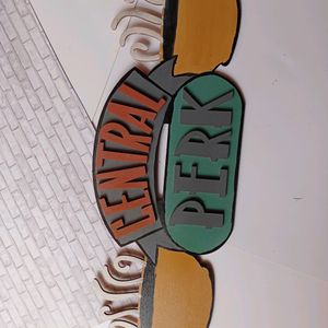 Friends Tv Central Perk Wooden Wall Art