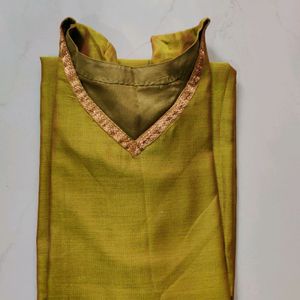 ✨Diwali Office Party Wear NEW Chanderi Kurta- Dupt