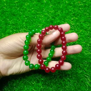 Glass Beads Bracelet (Pack Of 2) 💖