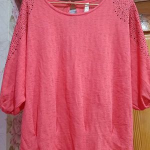 Peach Pink Colour Top