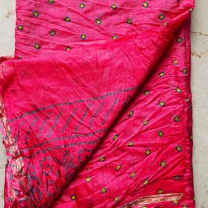 Unused Bandhani Saree