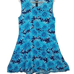 Blue Sunflower Dress