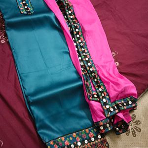 New Unstitched Suit Dress Material With Dupatta