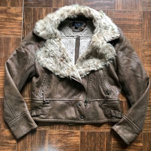 Biker Jacket With Fur