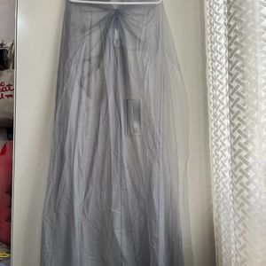 Zara Gathered Tulle Cape