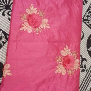 Silk Saree Stone  And Customise Work