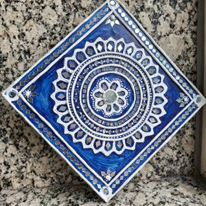 New Design Lippan Mandala Art In Square Shaped