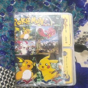 80 Pokemon Cards With Album