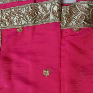 Elegant Pink DhupChav Shaded Dupatta With Border