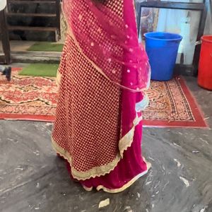 Tail Sharara Suit With Bangles