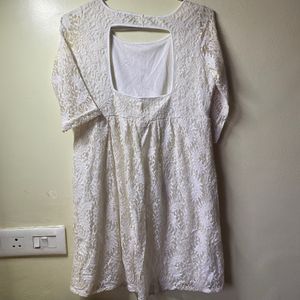 White Lace Minidress