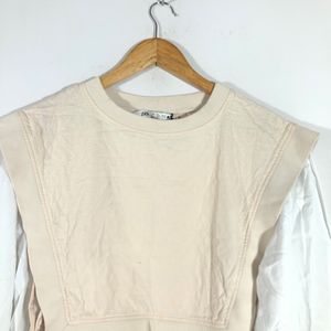 White&Cream A-Line Top(Women’s)