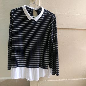 DNMX Striped Twofer Top