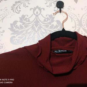 Shein Maroon Top