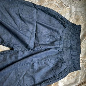 Denim Flared Pants