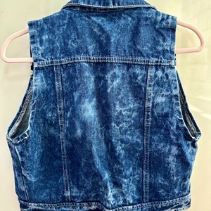 Denim Sleeveless Jacket