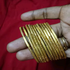 Golden Metal Bangles ,it's A New One , No Return