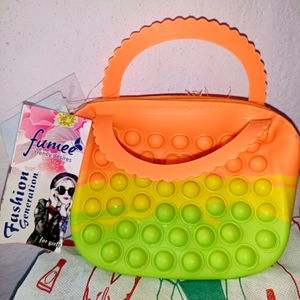 Cute Doll Print Sling Bag For Kids