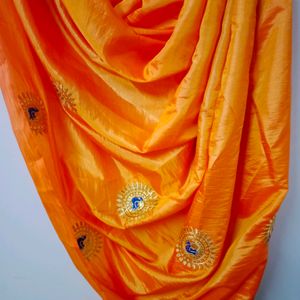 Peacock 🦚 Embroidery Lite Weight Saree