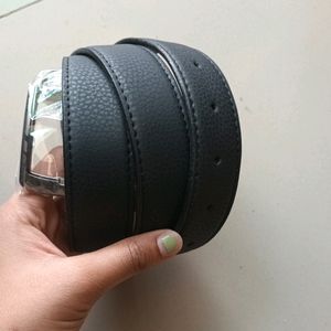 Faux Leather Belt