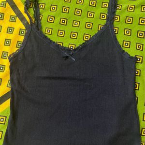 H&M vest top with lace straps