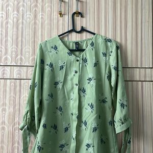 Floral Short Kurta