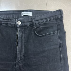 High Waist Stretchable Black Jeans