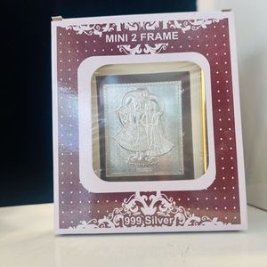 Radha Krishna 999 Silver mini frame