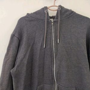 Grey Zipper Hoodie