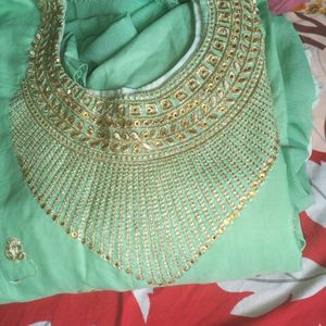 Ferozi Chodidar Set With Dupatta Salwar Kameez