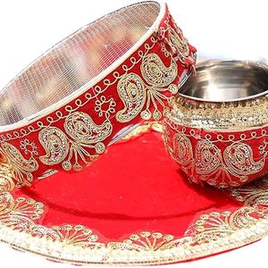 Karvachauth Thali Lota Or Chalni