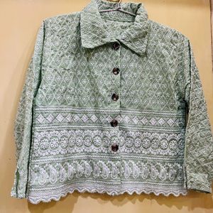 Short Chikankari Kurti