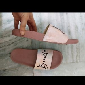 Pink Benetton Slippers