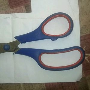 Blue And Red Colour Stainless Steel Scissor