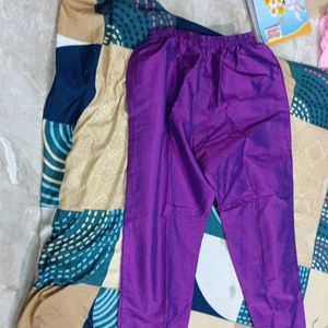 Purple And Blue Pants  For Women