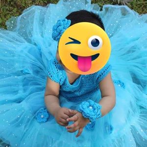 Crocheted Baby First Birthday Frock