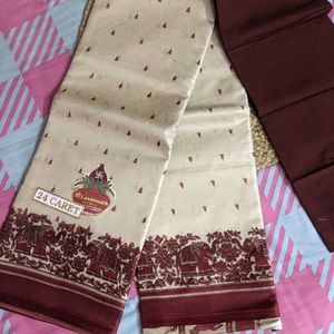 Tissu Silk Saree Mahroon Flat 80%off