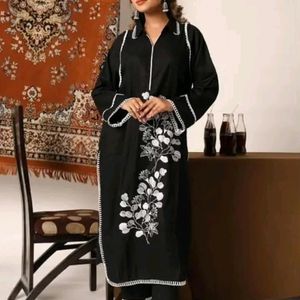 Black pakistani Kurta Set