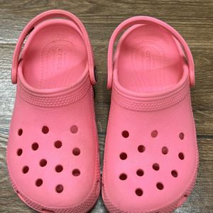 Pink Crocs