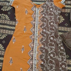 Suit With Churidar And Duppatta