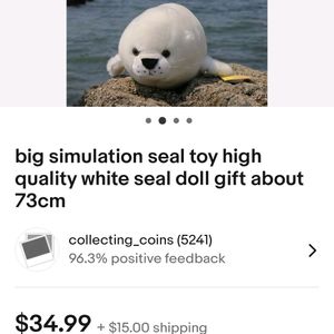 Combo Of Jumbo Seal 🦭 🦭 🦭 Pillow Plushies Doll