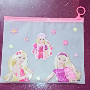 ☑️🎁combo -3-Barbie Transparent Pouch🎁☑️