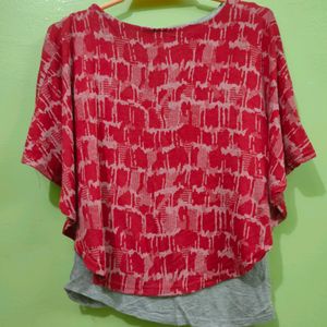 Red Cape Top