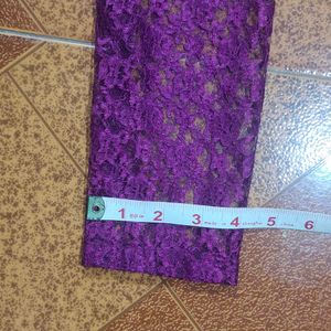 Purple Lace Formal Dress