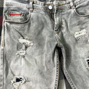 DNM branded raw jeans