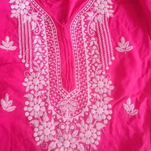 Chickan Embroidery Kurti