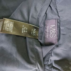 M&S Reversible Long Bomber Jacket In New Condition