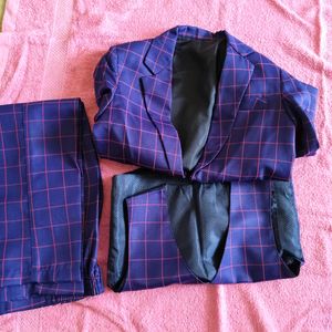 Jeet Ethics 4 Piece Checkered Party Suit With Bow