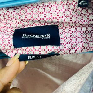 New Blackberrys PremiumQuality Pink Slim Fit Shirt